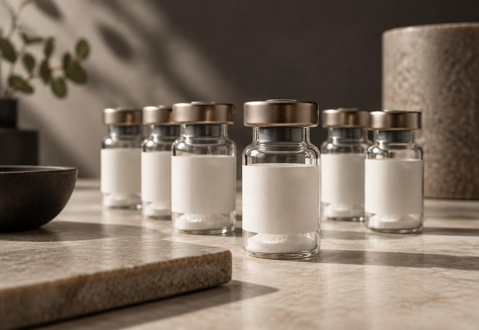 Research vials arranged for wholesale laboratory supply